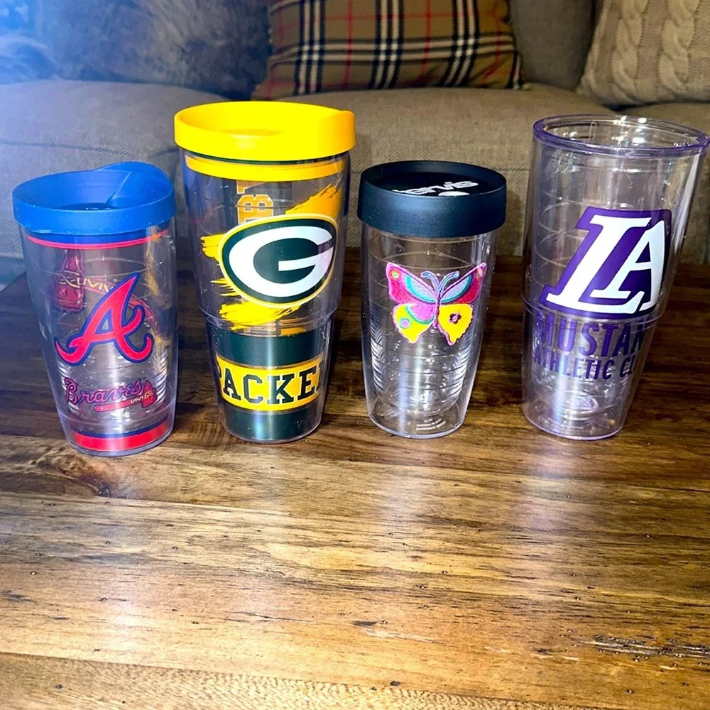 TERVIS Tumblers Drinking Cups/Lids Bundle 7 Piece Lot